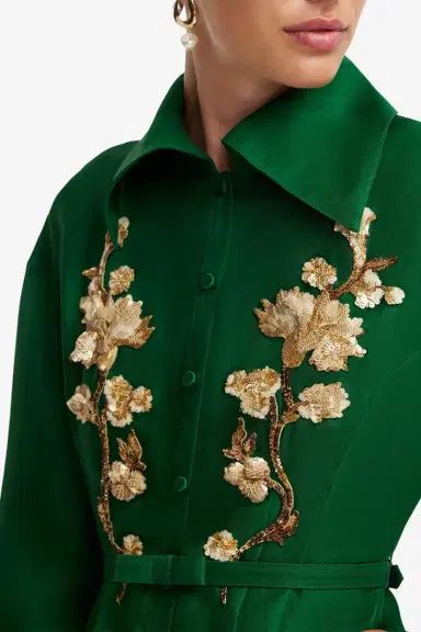 LEO LIN Josephine Gown - Forest | Thumbnail 6