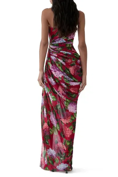 Carolina Herrera Strapless Draped Gown | Thumbnail 4