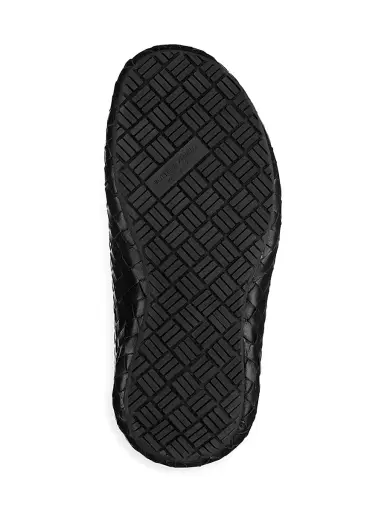 Bottega Veneta Men's Intrecciato Leather Clog Mules - Black - Size 7 | Thumbnail 4