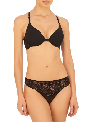 Natori Women's Lush Front Close Racerback T-Shirt Bra - Black - Size 36A | Thumbnail 4 Natori Women's Lush Front Close Racerback T-Shirt Bra - Black - Size 36A | Thumbnail 4