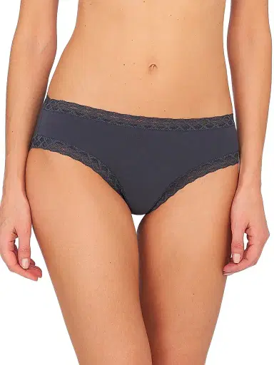 Natori Women's Bliss Cotton Girl Briefs - Ash Navy | Thumbnail 1