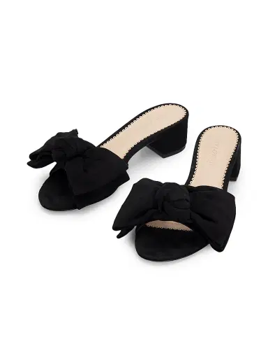 Cinq à Sept Women's Faith 40MM Bow-Detail Block-Heel Sandals - Black - Size 10 | Thumbnail 2 Cinq à Sept Women's Faith 40MM Bow-Detail Block-Heel Sandals - Black - Size 10 | Thumbnail 2