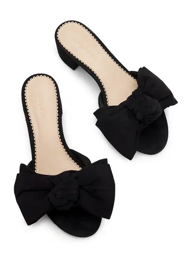 Cinq à Sept Women's Faith 40MM Bow-Detail Block-Heel Sandals - Black - Size 10 | Thumbnail 4 Cinq à Sept Women's Faith 40MM Bow-Detail Block-Heel Sandals - Black - Size 10 | Thumbnail 4