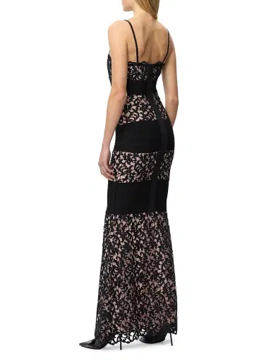 Hervé Léger Women's The Marielle Lace Bandage Gown | Thumbnail 5 Hervé Léger Women's The Marielle Lace Bandage Gown | Thumbnail 5