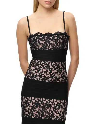 Hervé Léger Women's The Marielle Lace Bandage Gown | Thumbnail 7 Hervé Léger Women's The Marielle Lace Bandage Gown | Thumbnail 7