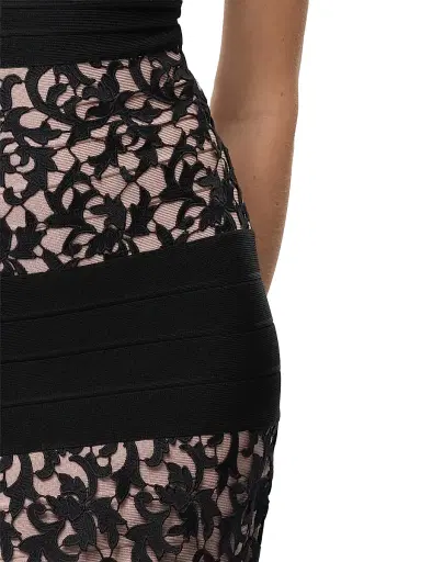 Hervé Léger Women's The Marielle Lace Bandage Gown | Thumbnail 8 Hervé Léger Women's The Marielle Lace Bandage Gown | Thumbnail 8