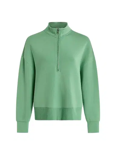Varley Women's Mavis Half-Zip Sweatshirt - Green Spruce - Size XS | Thumbnail 1