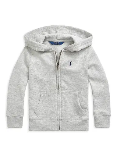 Polo Ralph Lauren Little Girl's Fleece Hoodie - Andover Heather | Thumbnail 1