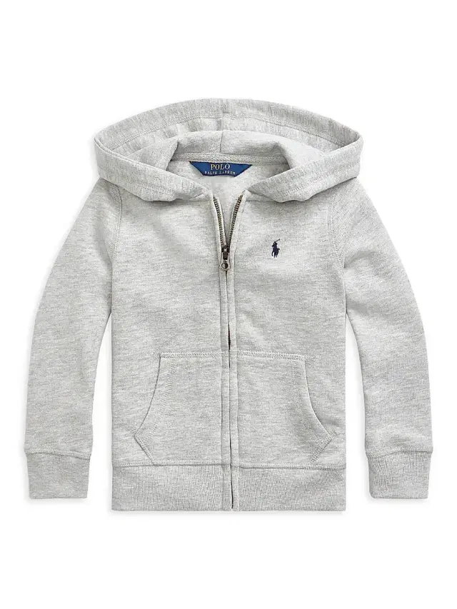 Polo Ralph Lauren Little Girl's Fleece Hoodie - Andover Heather