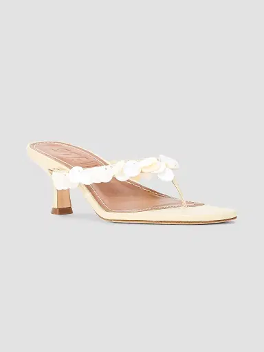 Staud Women's Freja 60MM Embellished Slip-On Leather Sandals | Thumbnail 2 Staud Women's Freja 60MM Embellished Slip-On Leather Sandals | Thumbnail 2