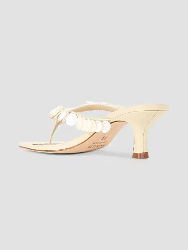 Staud Women's Freja 60MM Embellished Slip-On Leather Sandals | Thumbnail 3 Staud Women's Freja 60MM Embellished Slip-On Leather Sandals | Thumbnail 3