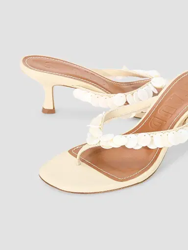 Staud Women's Freja 60MM Embellished Slip-On Leather Sandals | Thumbnail 5 Staud Women's Freja 60MM Embellished Slip-On Leather Sandals | Thumbnail 5