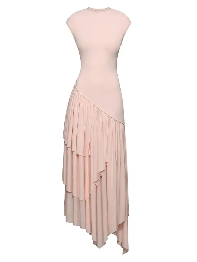 Et Ochs Women's Elowen Asymmetric Knit Combo Maxi Dress - Blush
