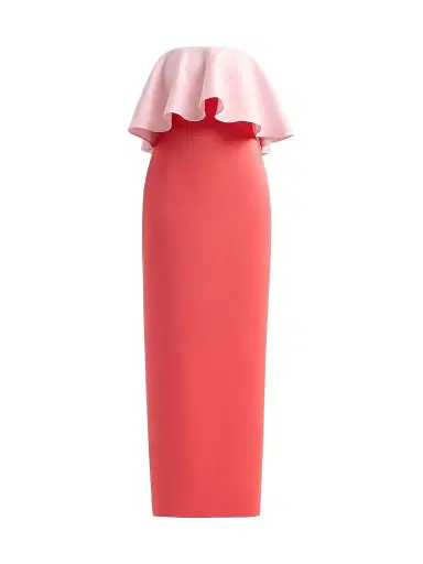 As It May Women's Selora Duchess Satin Strapless Column Gown - Blush Watermelon - Size XXL | Thumbnail 1