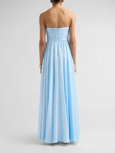 As It May Women's Lunette Bow-Detail Strapless Gown - Sky - Size XXL | Thumbnail 3 As It May Women's Lunette Bow-Detail Strapless Gown - Sky - Size XXL | Thumbnail 3