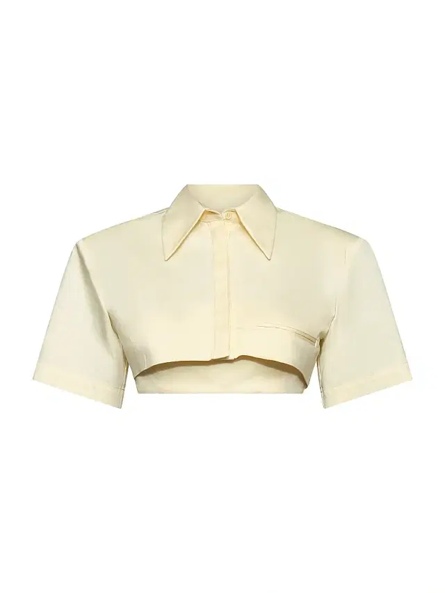 Et Ochs Women's Calvin Stretch-Cotton Crop Shirt - Wax