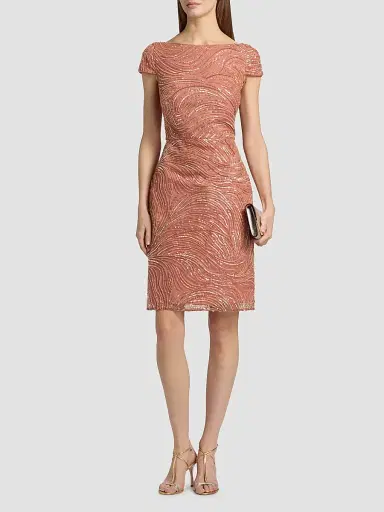 THEIA Women's Ceceline Sequined Cocktail Dress | Thumbnail 2 THEIA Women's Ceceline Sequined Cocktail Dress | Thumbnail 2