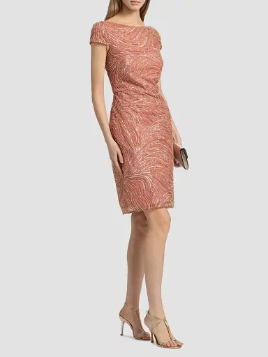 THEIA Women's Ceceline Sequined Cocktail Dress | Thumbnail 4 THEIA Women's Ceceline Sequined Cocktail Dress | Thumbnail 4