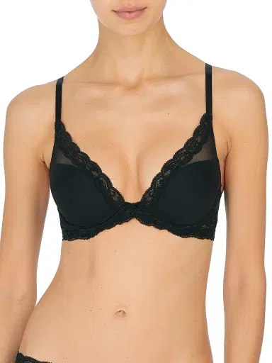 Natori Women's Feathers Plunge T-Shirt Bra - Black - Size 30C | Thumbnail 1 Natori Women's Feathers Plunge T-Shirt Bra - Black - Size 30C | Thumbnail 1