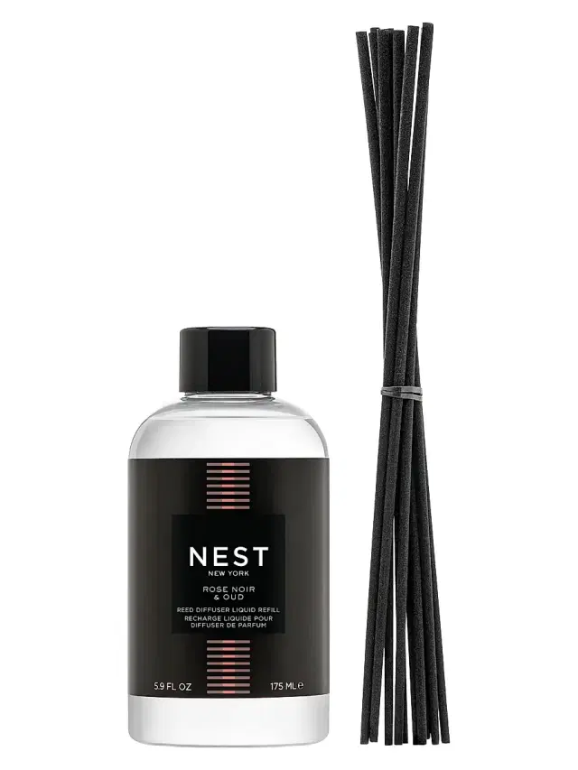 NEST New York Rose Noir & Oud Reed Diffuser Refill