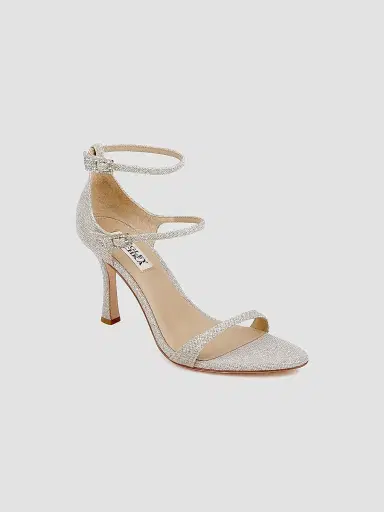 Badgley Mischka Women's Valencia 85MM Glitter Sandals - Gold Glitter | Thumbnail 2 Badgley Mischka Women's Valencia 85MM Glitter Sandals - Gold Glitter | Thumbnail 2