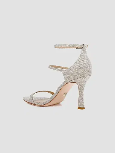 Badgley Mischka Women's Valencia 85MM Glitter Sandals - Gold Glitter | Thumbnail 3 Badgley Mischka Women's Valencia 85MM Glitter Sandals - Gold Glitter | Thumbnail 3