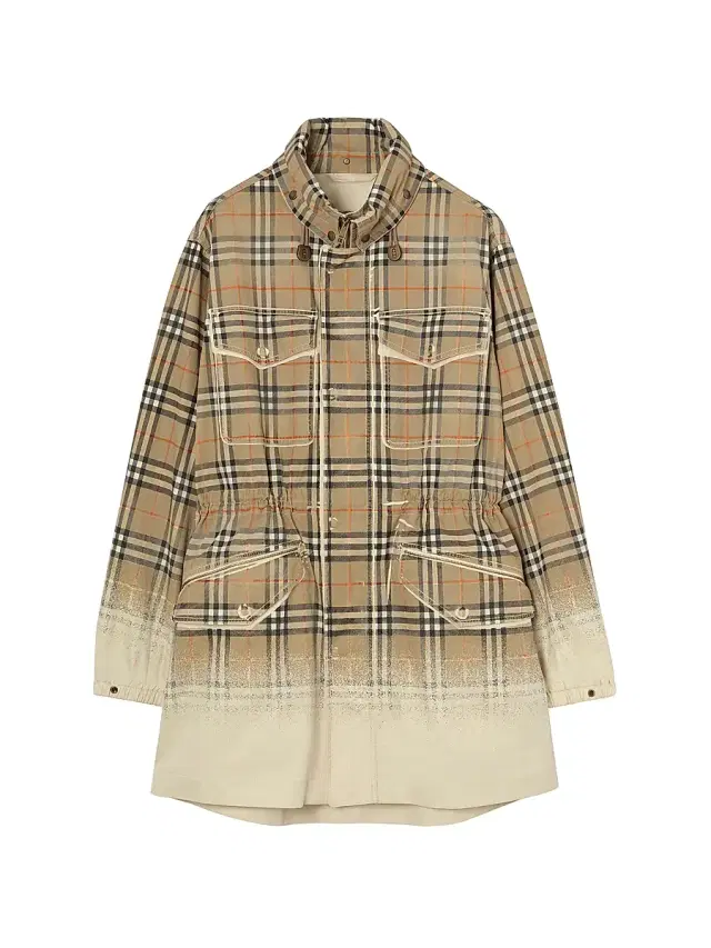 Burberry Men's Lancaster Check Tropical Gabardine Parka - Taupe