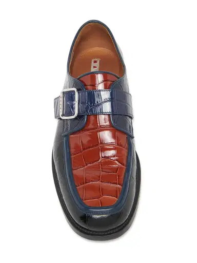 Marni Men's Crocodile-Embossed Leather Moccasins - Black Brown - Size 10 | Thumbnail 4 Marni Men's Crocodile-Embossed Leather Moccasins - Black Brown - Size 10 | Thumbnail 4
