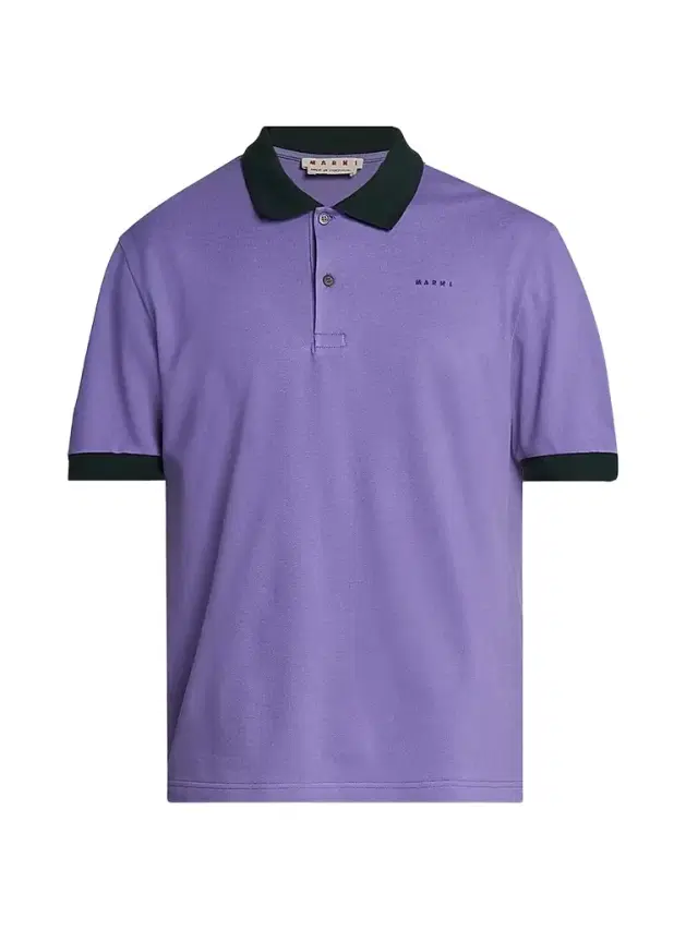 Marni Men's Slim-Fit Cotton Polo Shirt - Prune Violet