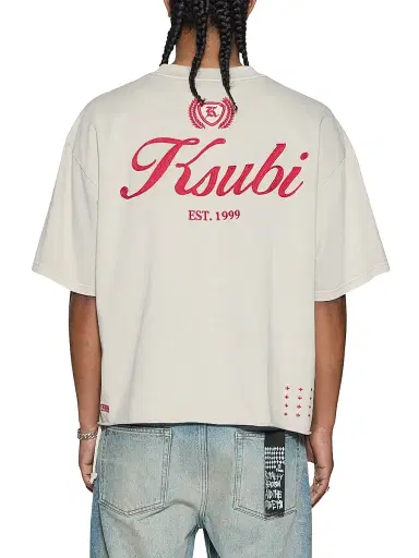 Ksubi Men's Klasse Halen Logo Cotton Oversized T-Shirt - Grey - Size XXL | Thumbnail 3 Ksubi Men's Klasse Halen Logo Cotton Oversized T-Shirt - Grey - Size XXL | Thumbnail 3