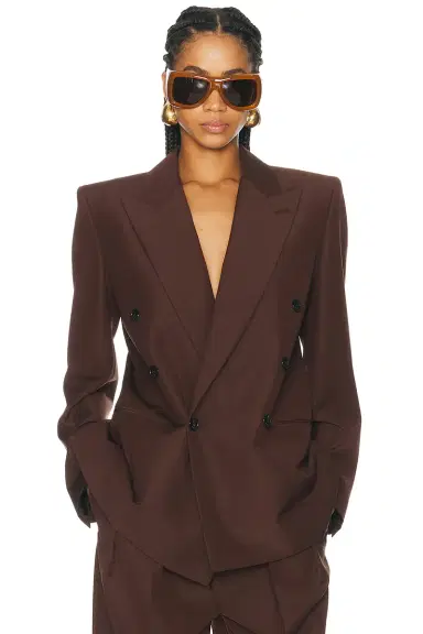 Saint Laurent Double Breasted Blazer | Thumbnail 1