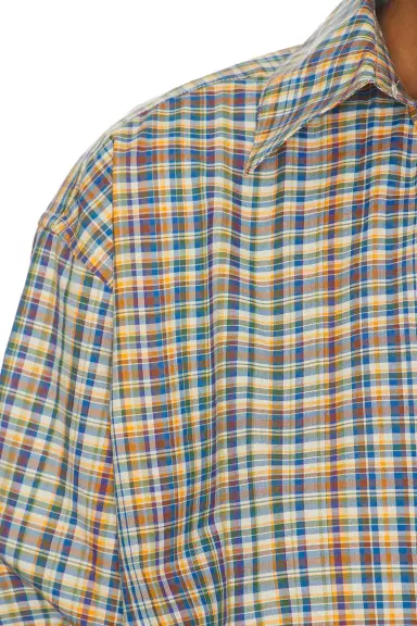 TOTEME Classic Check Button Down Top | Thumbnail 5 TOTEME Classic Check Button Down Top | Thumbnail 5