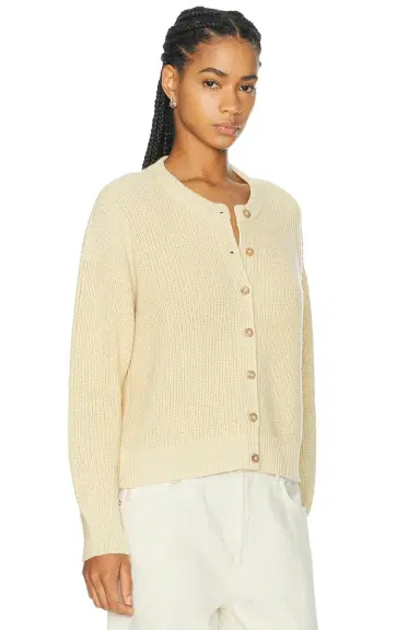 Jenni Kayne Cotton Hayes Crewneck Cardigan | Thumbnail 2 Jenni Kayne Cotton Hayes Crewneck Cardigan | Thumbnail 2