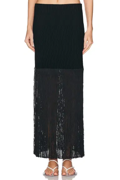 Alaïa ALAΪA Fringed Tube Skirt | Thumbnail 1