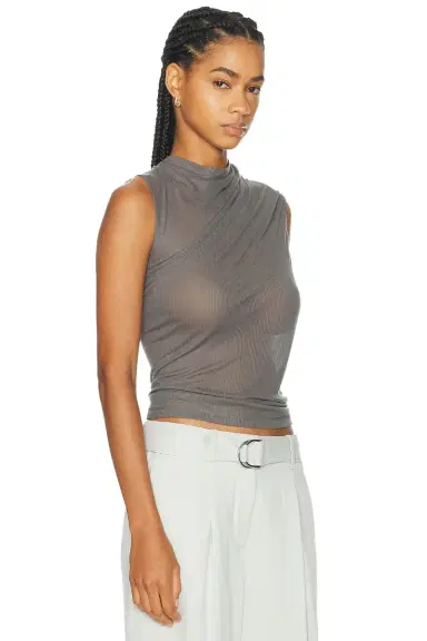 Helmut Lang Sheer Twist Tank Top | Thumbnail 2
