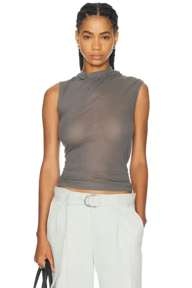 Helmut Lang Sheer Twist Tank Top | Thumbnail 1