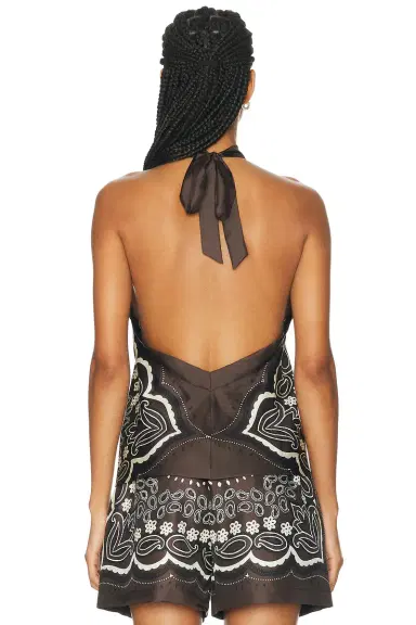 Nili Lotan Solal Silk Halter Top | Thumbnail 3 Nili Lotan Solal Silk Halter Top | Thumbnail 3