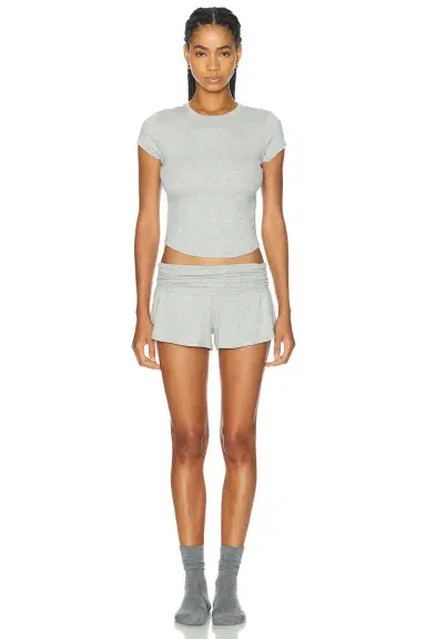 Lunya Soft Modal Rib Fold Over Short | Thumbnail 5 Lunya Soft Modal Rib Fold Over Short | Thumbnail 5