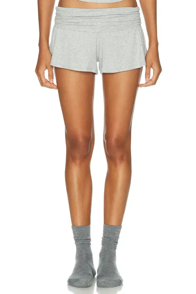 Soft Modal Rib Fold Over Short