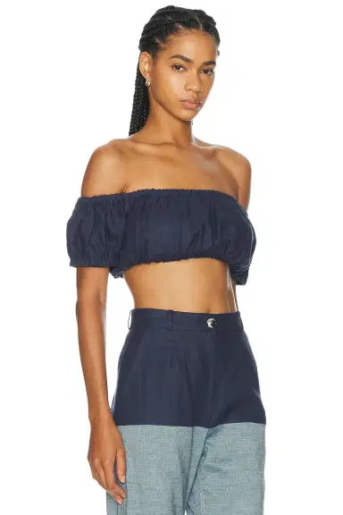 MATTHEW BRUCH Bubble Crop Top | Thumbnail 2