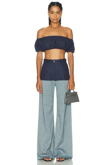 MATTHEW BRUCH Bubble Crop Top | Thumbnail 4