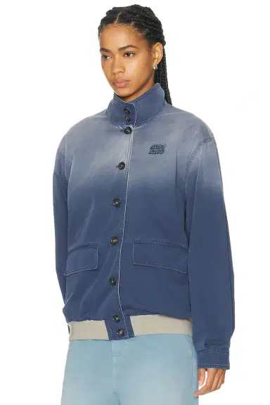 Miu Miu Twill Old Panama Reversibile Jacket | Thumbnail 2 Miu Miu Twill Old Panama Reversibile Jacket | Thumbnail 2