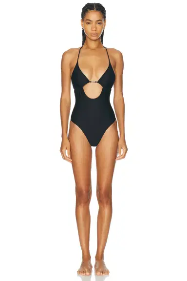 Skims Classic Swim Hardware Medallion One Piece Swimsuit | Thumbnail 1 Skims Classic Swim Hardware Medallion One Piece Swimsuit | Thumbnail 1