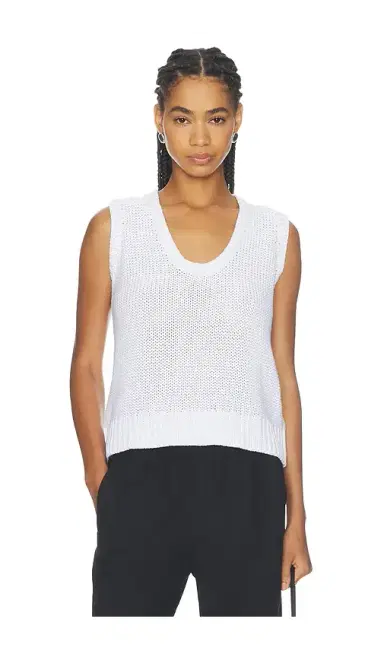perfectwhitetee Peggy Cotton Sweater Tank Top | Thumbnail 1