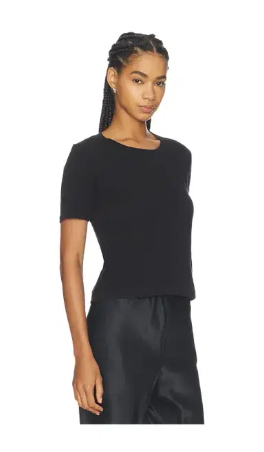 L'Agence Stormy Short Sleeve Crop Crew Neck Tee | Thumbnail 2 L'Agence Stormy Short Sleeve Crop Crew Neck Tee | Thumbnail 2