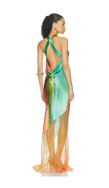 Donde Esteban Formentera Silk Long Dress | Thumbnail 1