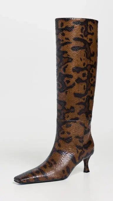 Proenza Schouler Trap Boots In Embossed Python Espresso | Thumbnail 2 Proenza Schouler Trap Boots In Embossed Python Espresso | Thumbnail 2