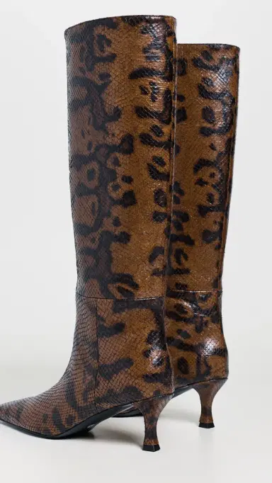 Proenza Schouler Trap Boots In Embossed Python Espresso | Thumbnail 4 Proenza Schouler Trap Boots In Embossed Python Espresso | Thumbnail 4