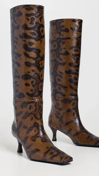 Proenza Schouler Trap Boots In Embossed Python Espresso | Thumbnail 5 Proenza Schouler Trap Boots In Embossed Python Espresso | Thumbnail 5