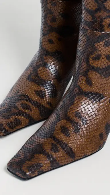Proenza Schouler Trap Boots In Embossed Python Espresso | Thumbnail 6 Proenza Schouler Trap Boots In Embossed Python Espresso | Thumbnail 6